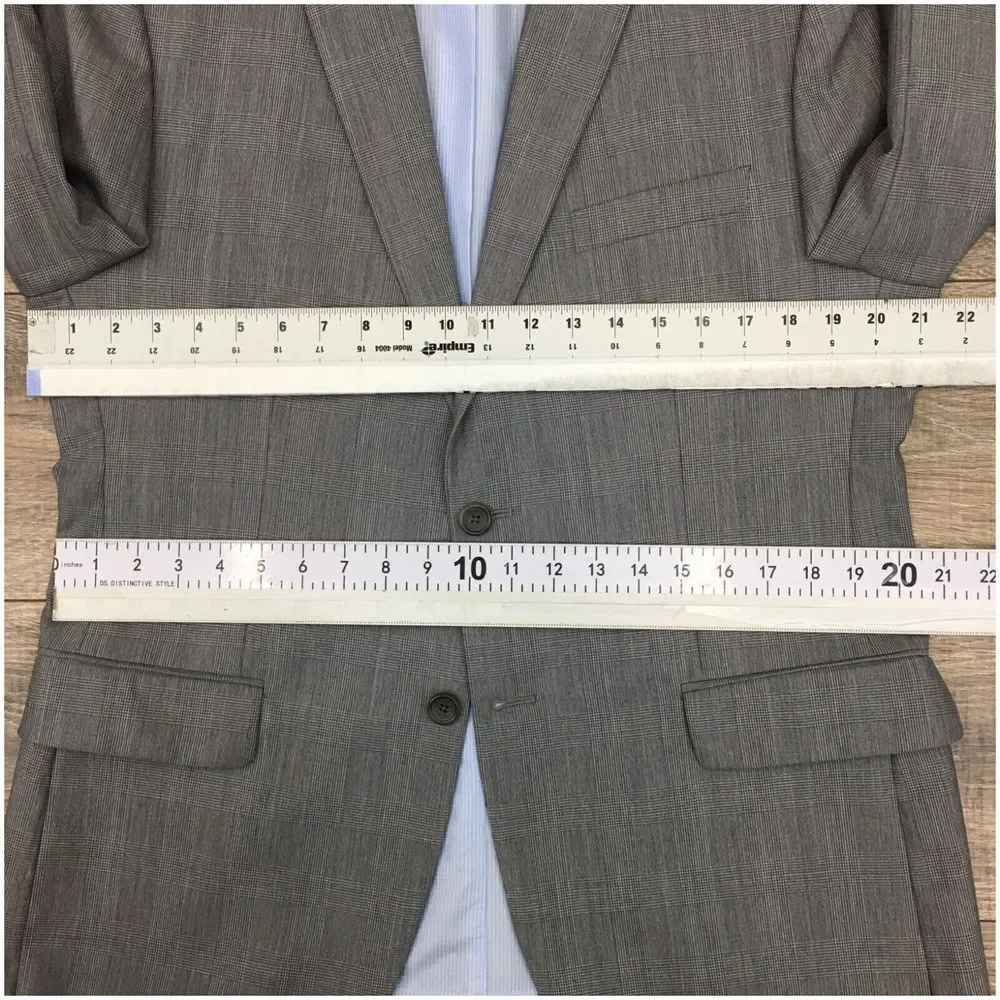 BANANA REPUBLIC Mens Blazer Sport Coat Casual Jacket Size‎ 42R Gray Wool Suit